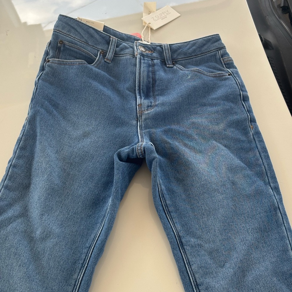 NWT Z Supply Ankle Kick Flare Denim Jeans 25 - Picture 6 of 8